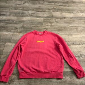 pop Vibrant Pink Crewneck Sweater